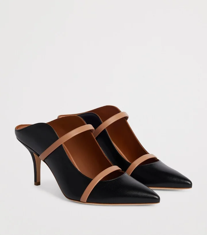 Malone Souliers Leather Maureen Mules 70 - Image 3