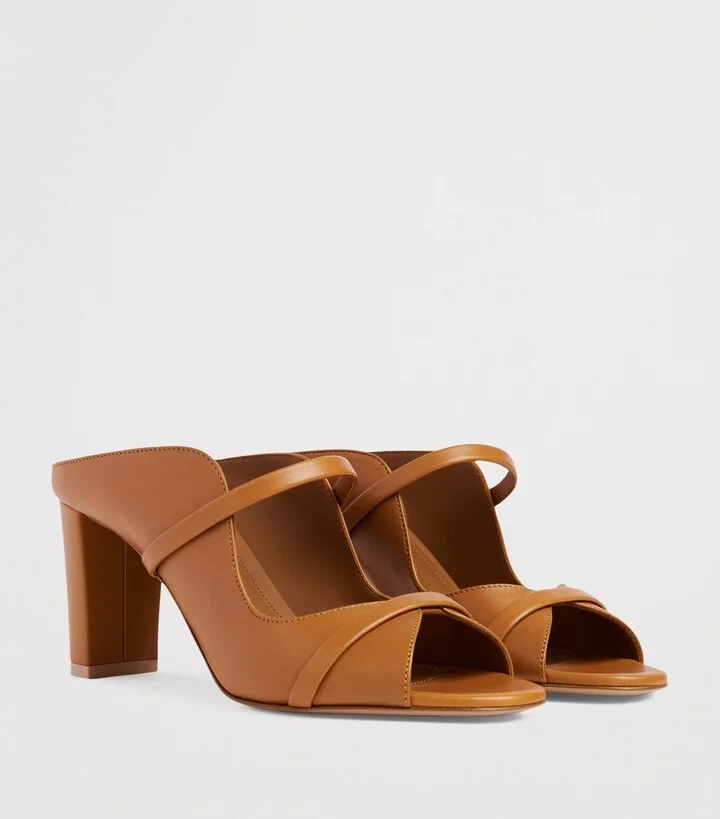 Malone Souliers Leather Norah Heeled Sandals 70 - Image 3