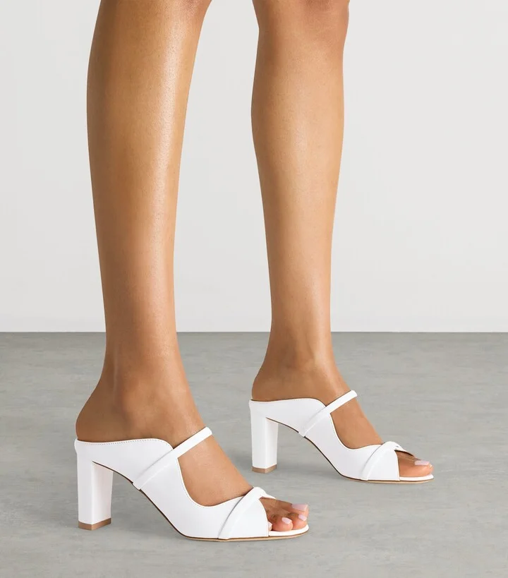 Malone Souliers Leather Norah Heeled Sandals 70 - Image 2