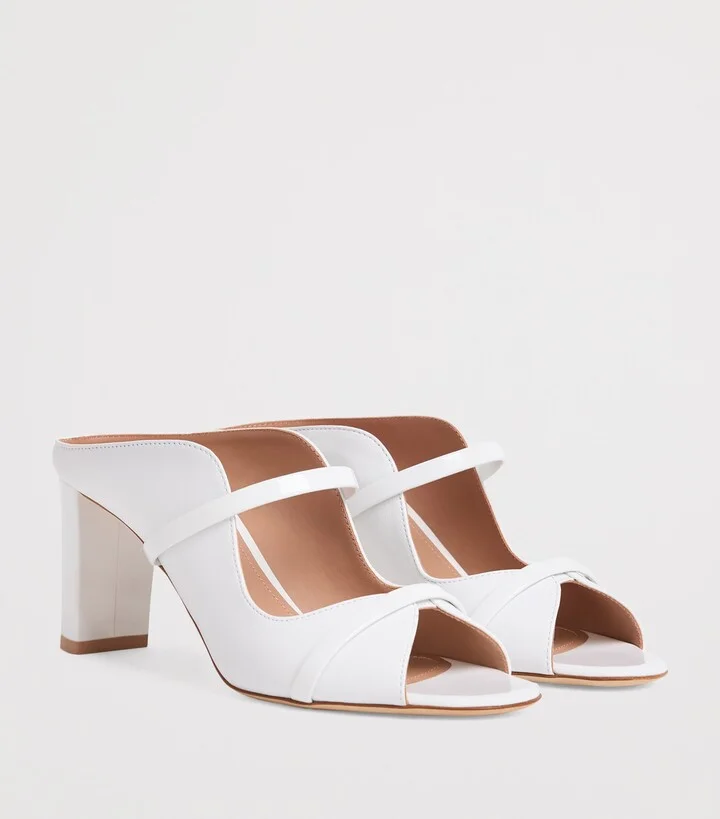 Malone Souliers Leather Norah Heeled Sandals 70 - Image 3