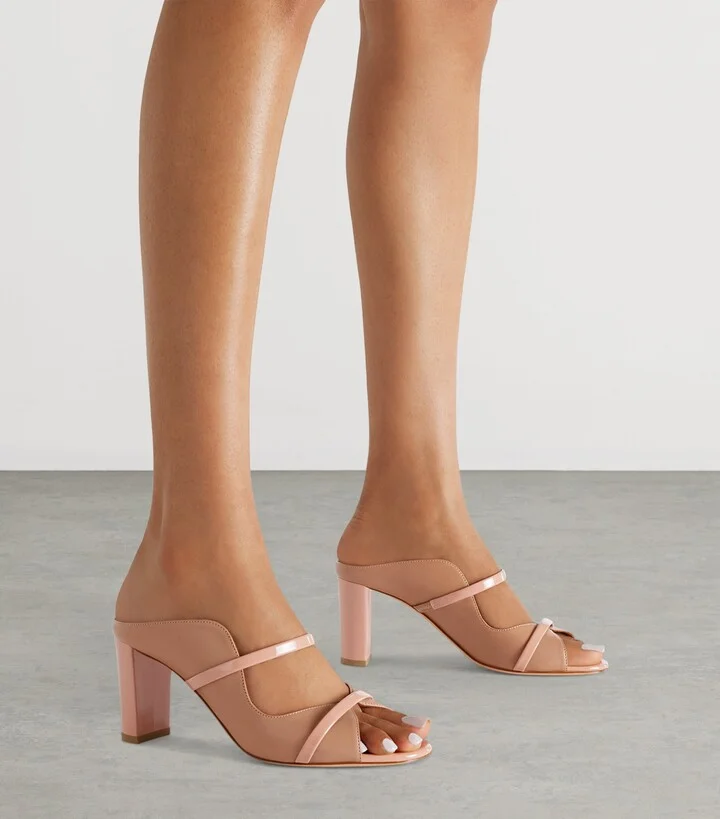 Malone Souliers Leather Norah Heeled Sandals 70 - Image 2