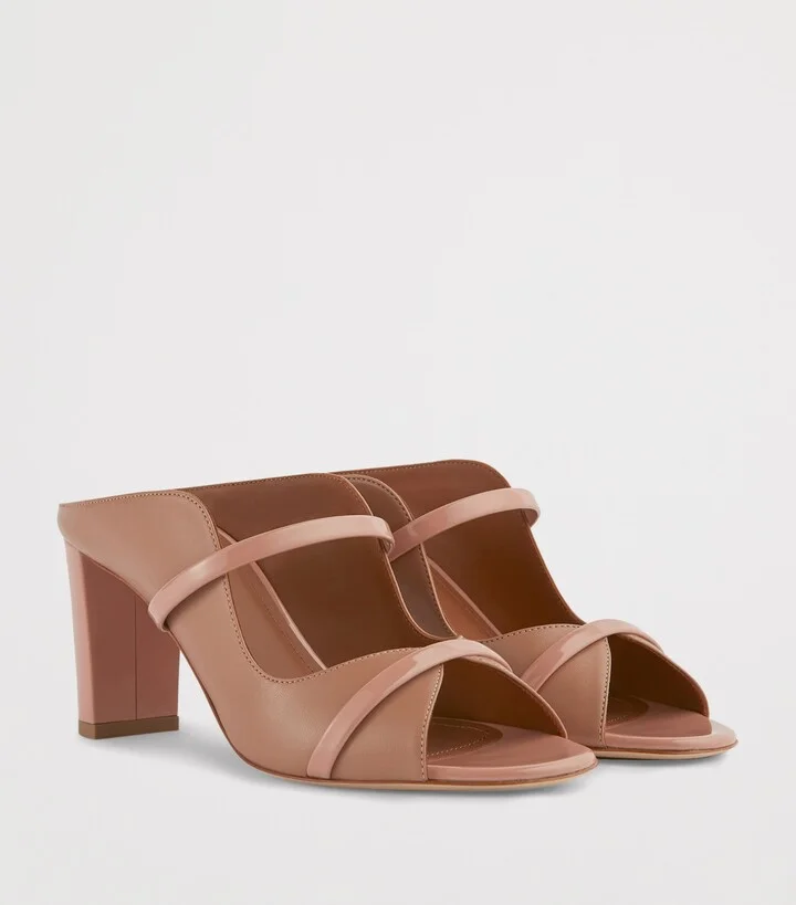 Malone Souliers Leather Norah Heeled Sandals 70 - Image 3