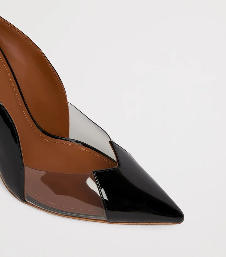 Malone Souliers Leather-Pvc Malia Heeled Pumps 100 - Image 4