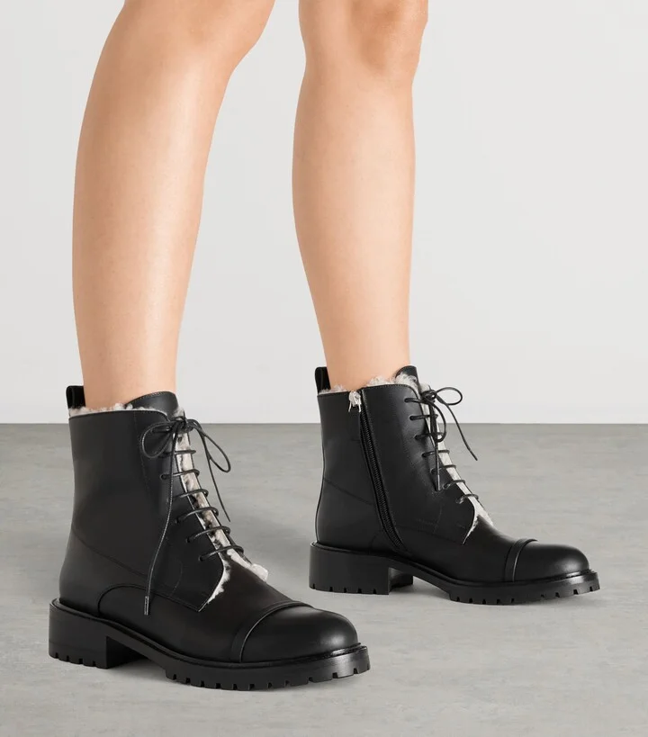 Malone Souliers Leather-Shearling Miller Ankle Boots - Image 2