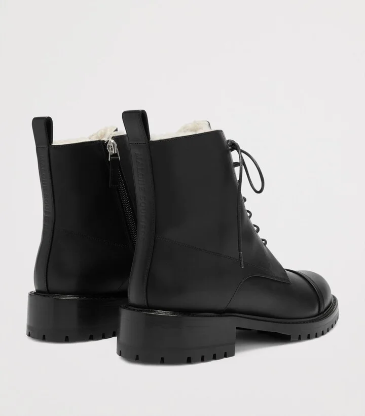 Malone Souliers Leather-Shearling Miller Ankle Boots - Image 4