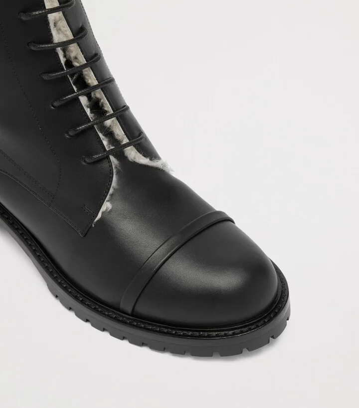 Malone Souliers Leather-Shearling Miller Ankle Boots - Image 5