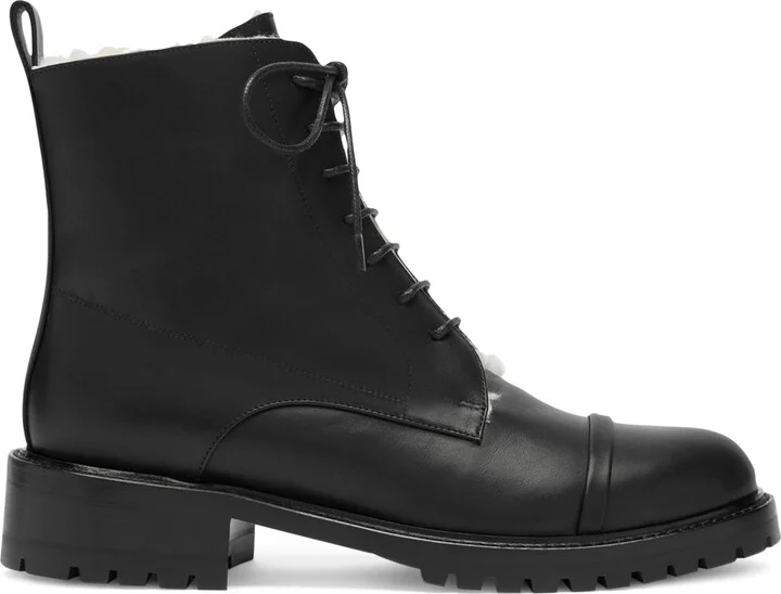 Malone Souliers Leather-Shearling Miller Ankle Boots