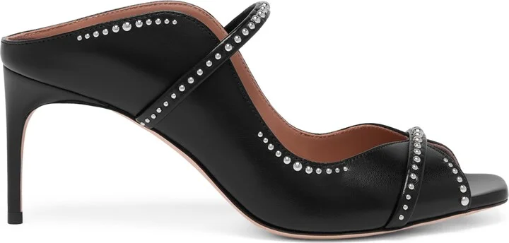 Malone Souliers Leather Studded Noah Heeled Sandals 70