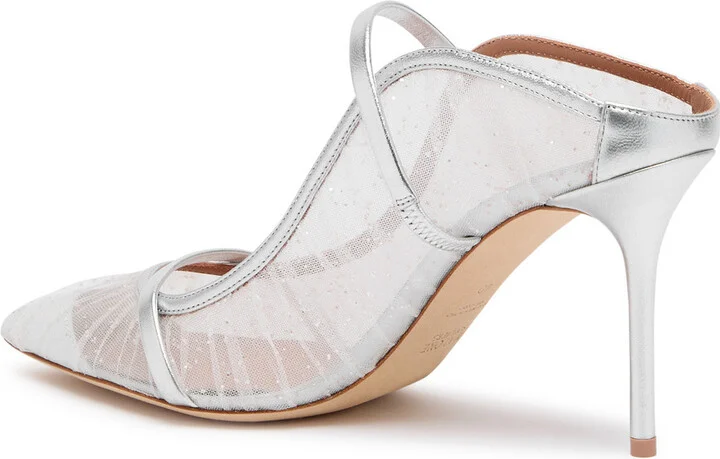Malone Souliers Maureen 85 Embellished Mesh Mules - Image 2