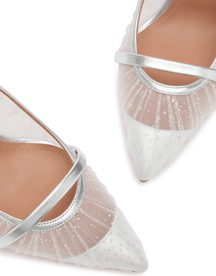 Malone Souliers Maureen 85 Embellished Mesh Mules - Image 3
