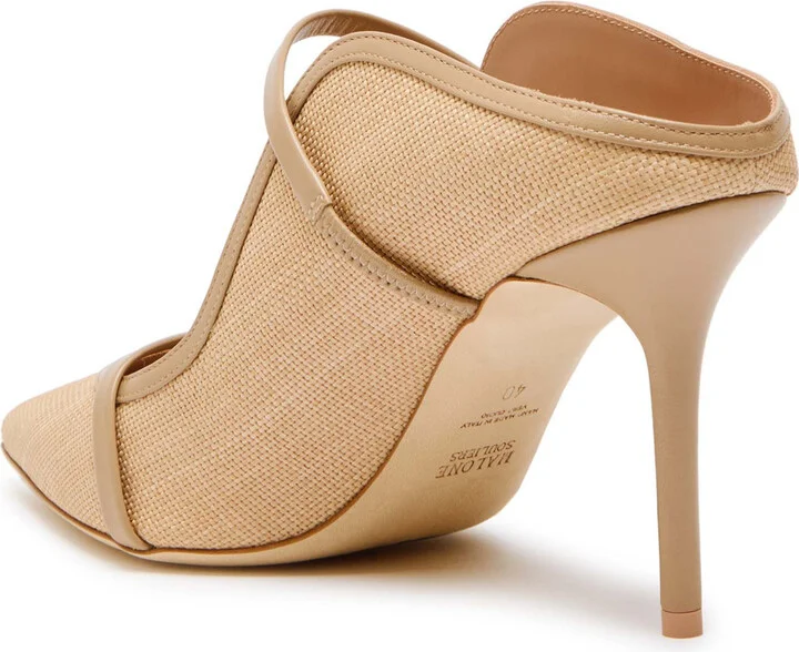 Malone Souliers Maureen 85 Raffia Mules - Image 2