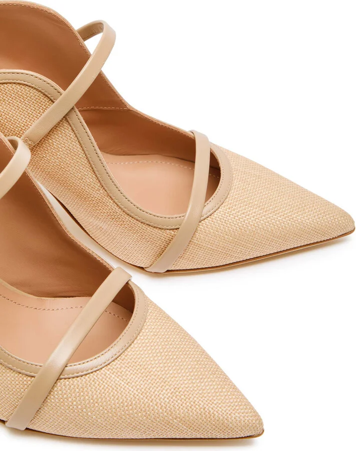 Malone Souliers Maureen 85 Raffia Mules - Image 3