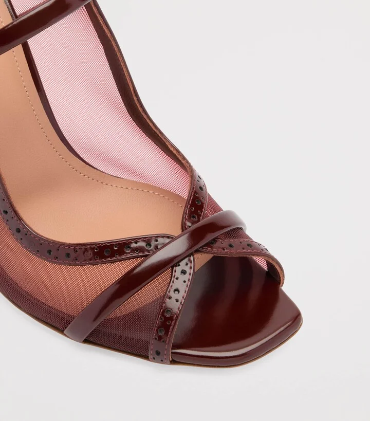 Malone Souliers Mesh Noah Heeled Sandals 90 - Image 3