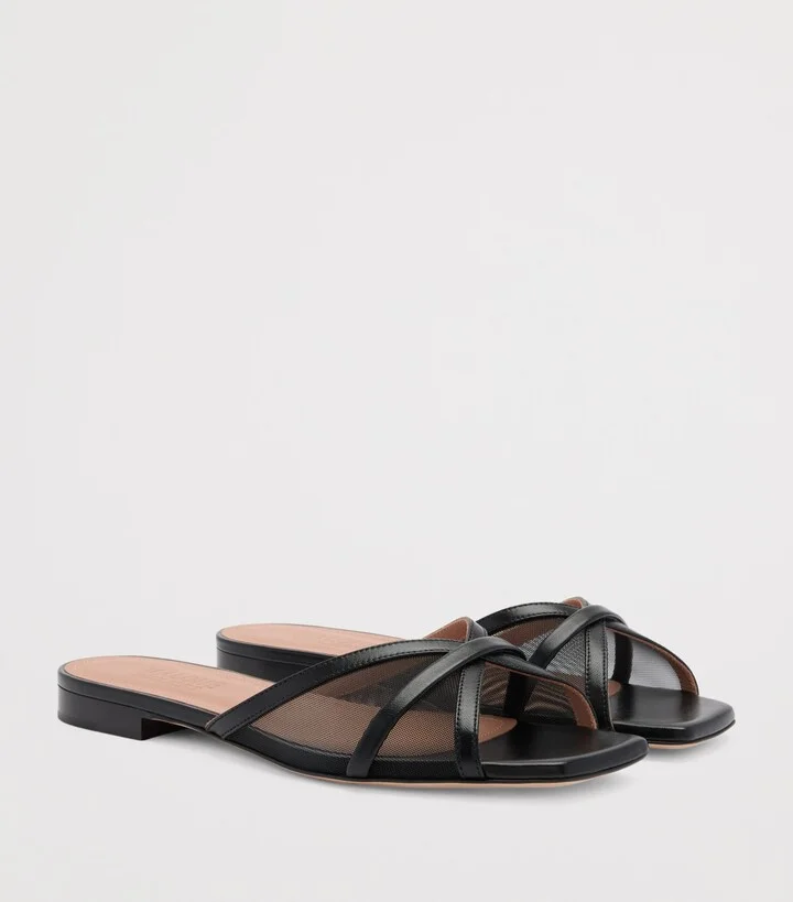 Malone Souliers Mesh Perla Flat Mules - Image 3