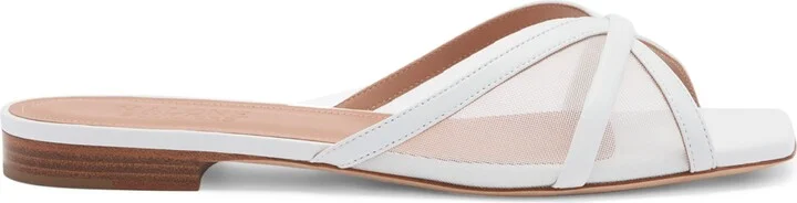 Malone Souliers Mesh Perla Flat Sandals