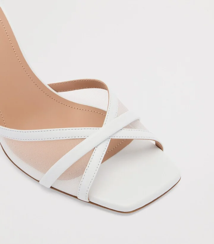 Malone Souliers Mesh Perla Heeled Sandals 70 - Image 5