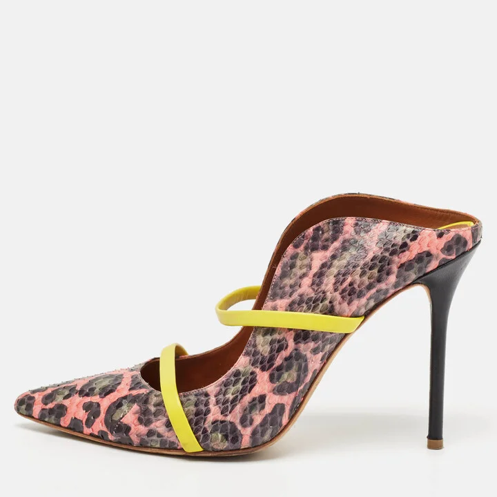Malone Souliers Multicolor Python Leather Maureen Pumps Size 41