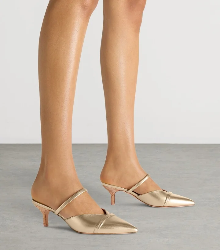 Malone Souliers Nappa Leather Frankie Heeled Mule - Image 2