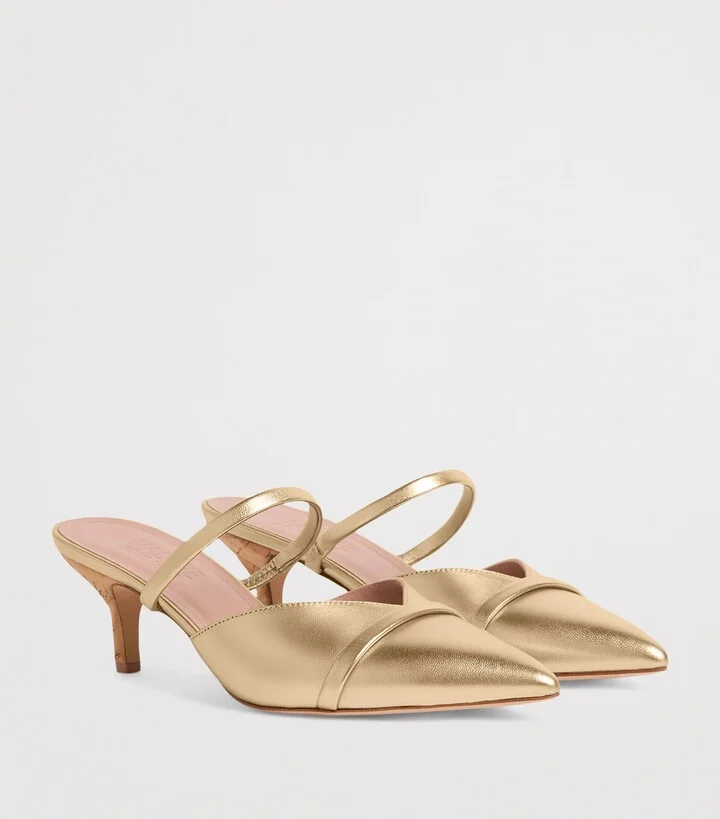 Malone Souliers Nappa Leather Frankie Heeled Mule - Image 3
