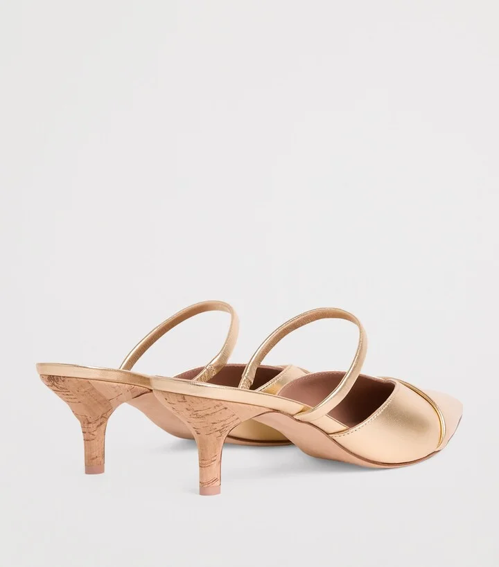Malone Souliers Nappa Leather Frankie Heeled Mule - Image 4
