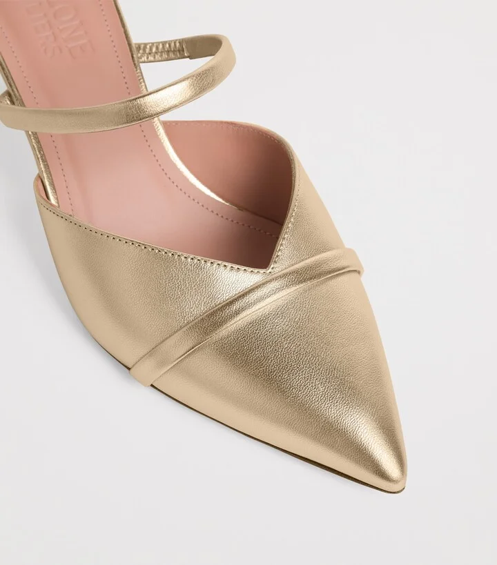 Malone Souliers Nappa Leather Frankie Heeled Mule - Image 5