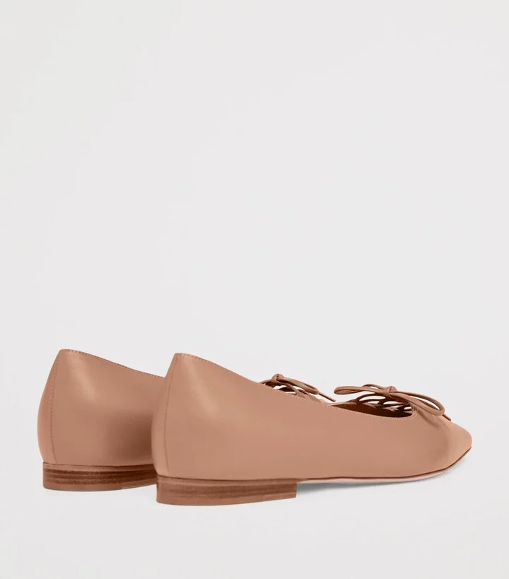 Malone Souliers Nappa Leather Hedy Flat Pumps - Image 4