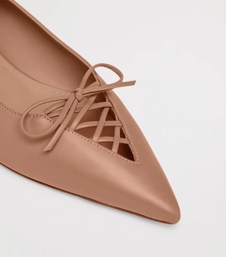 Malone Souliers Nappa Leather Hedy Flat Pumps - Image 5