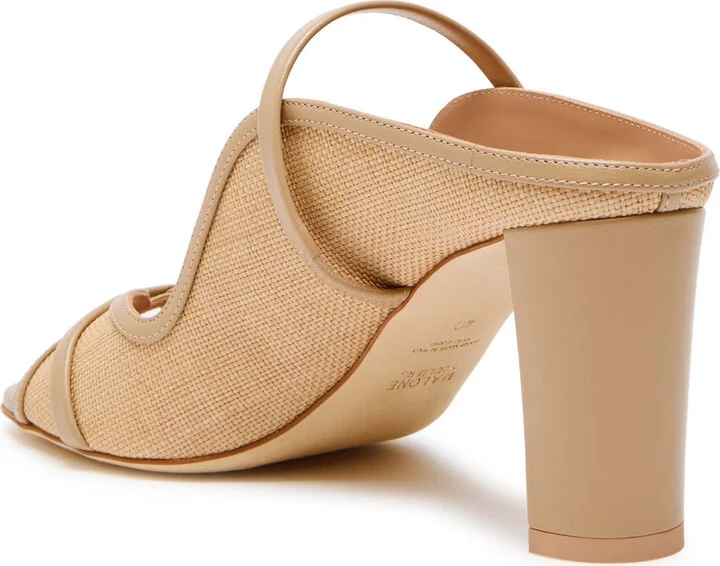 Malone Souliers Norah 70 Raffia Sandals - Image 2