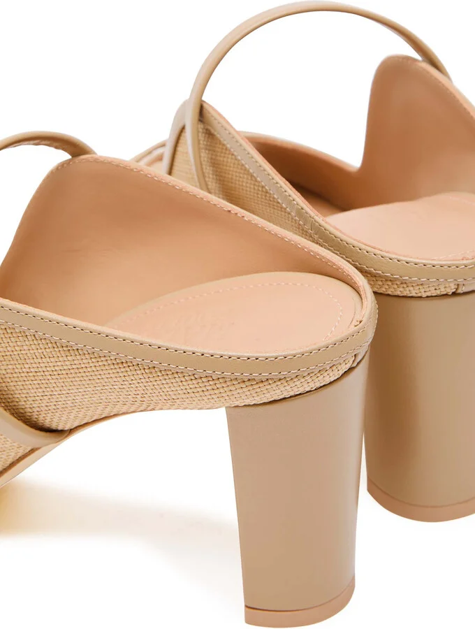 Malone Souliers Norah 70 Raffia Sandals - Image 4