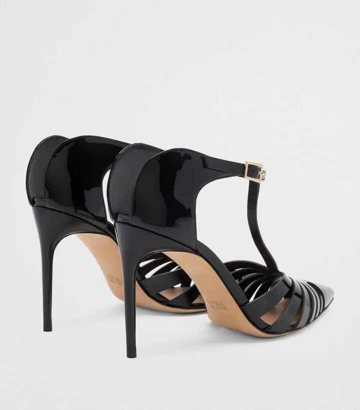 Malone Souliers Patent Leather Jennifer Heeled Mules 90 - Image 4