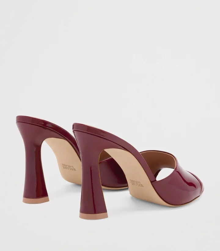 Malone Souliers Patent Leather Roxanne Mules 90 - Image 4
