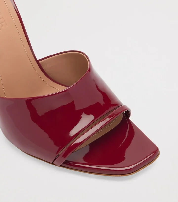 Malone Souliers Patent Leather Roxanne Mules 90 - Image 5