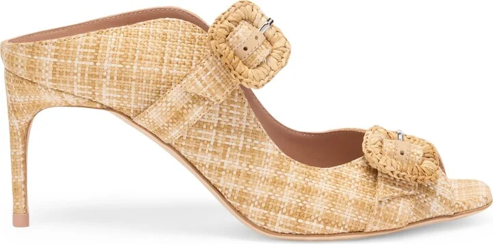 Malone Souliers Raffia Isobel Heeled Sandals 70
