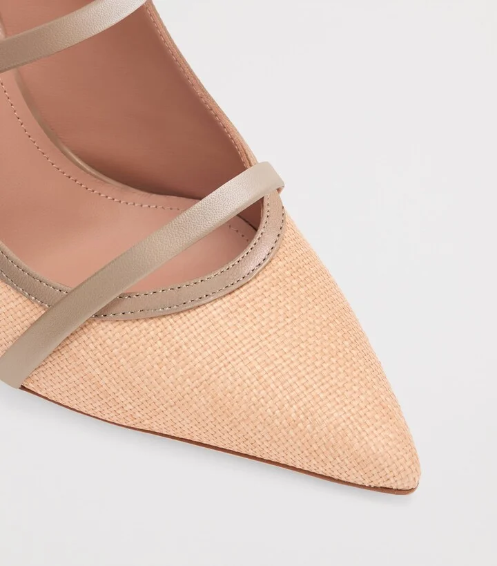 Malone Souliers Raffia Maureen Mules 85 - Image 5