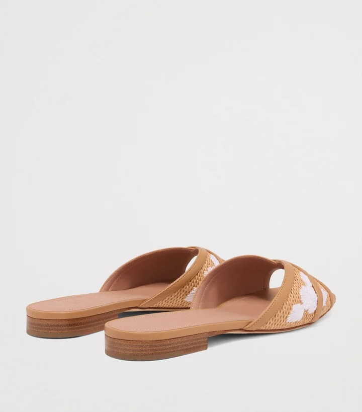 Malone Souliers Raffia Perla Sandals - Image 4