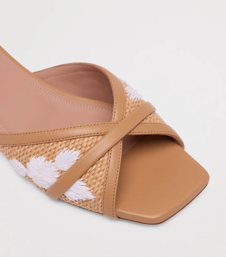 Malone Souliers Raffia Perla Sandals - Image 5