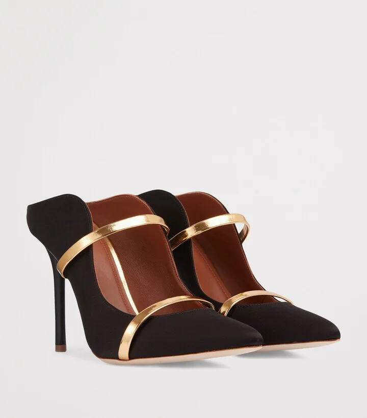 Malone Souliers Satin Maureen Mules 100 - Image 3