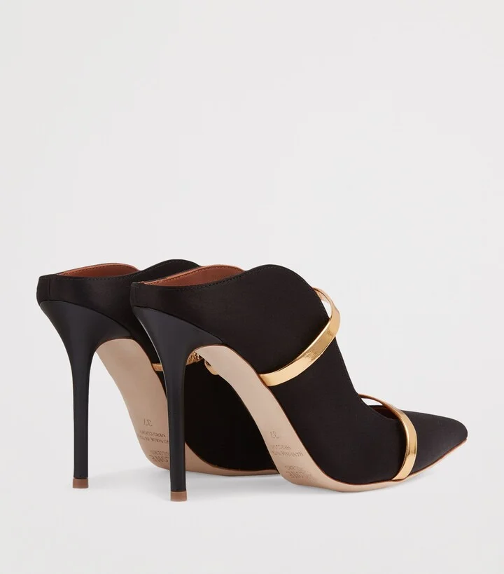Malone Souliers Satin Maureen Mules 100 - Image 4