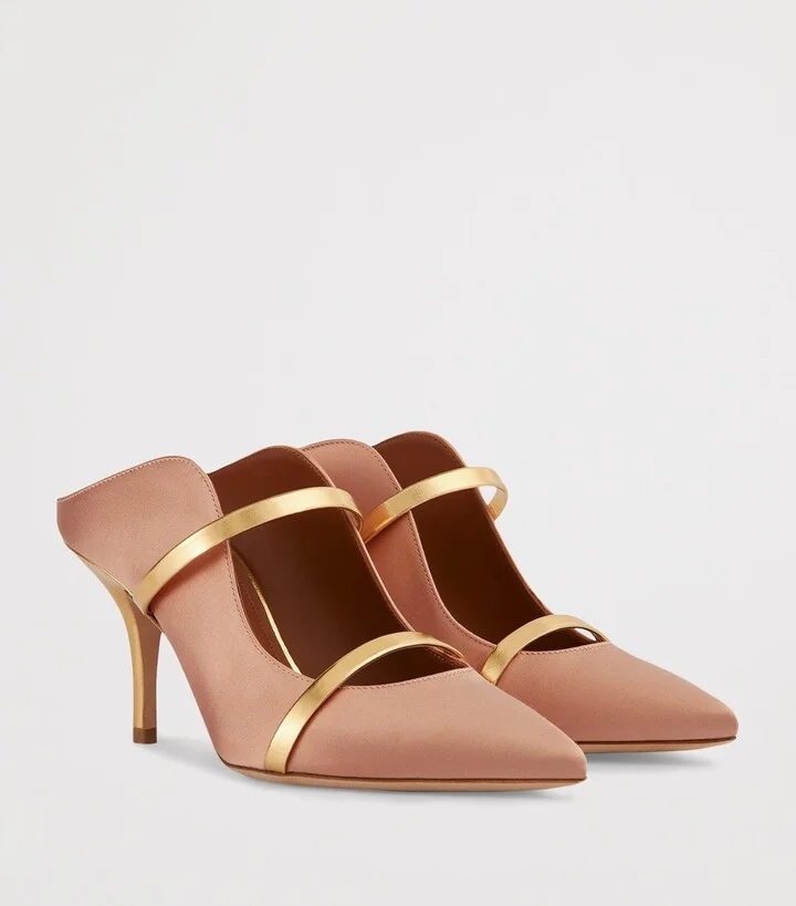 Malone Souliers Satin Maureen Mules 70 - Image 3