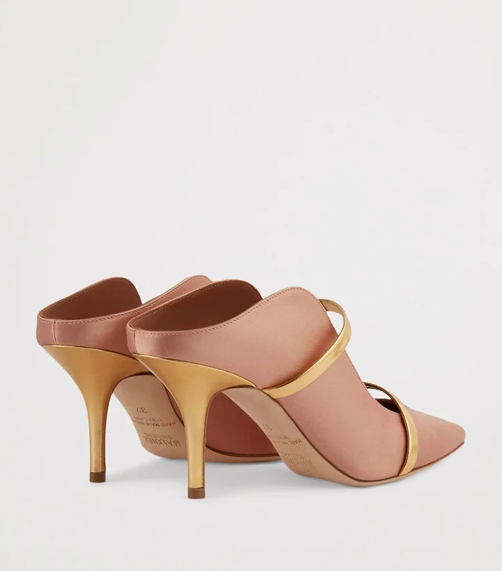 Malone Souliers Satin Maureen Mules 70 - Image 4