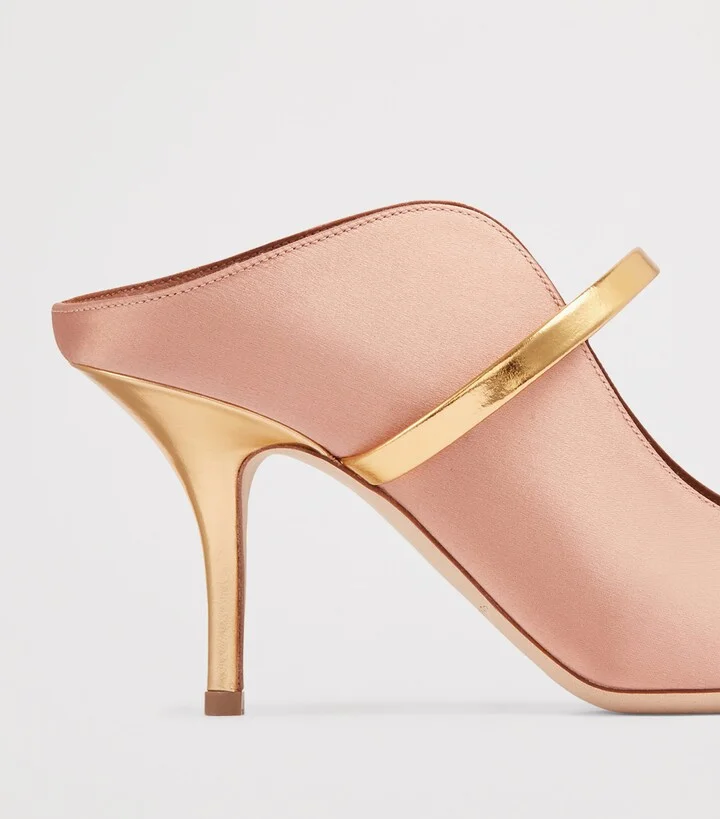 Malone Souliers Satin Maureen Mules 70 - Image 5