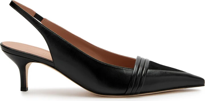 Malone Souliers Tanner 45 Slingback Leather Pumps