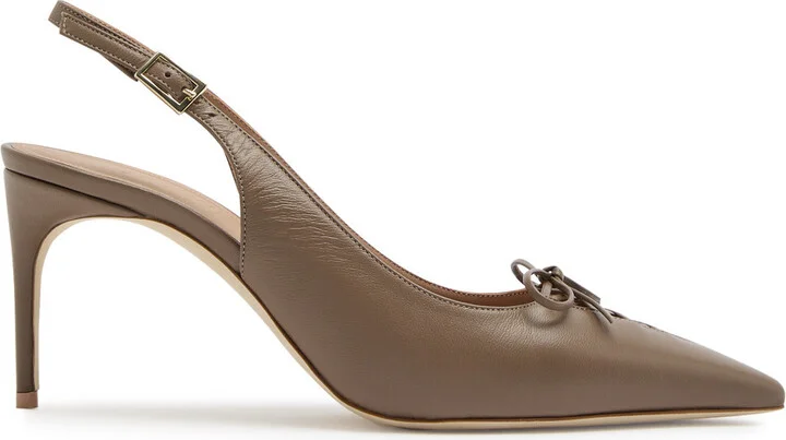 Malone Souliers Trudie 70 Leather Slingback Pumps