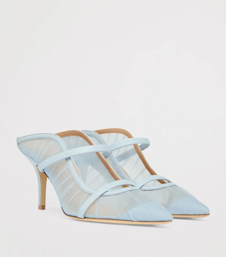 Malone Souliers Tulle Maureen Mules 70 - Image 3