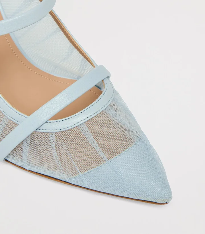 Malone Souliers Tulle Maureen Mules 70 - Image 5