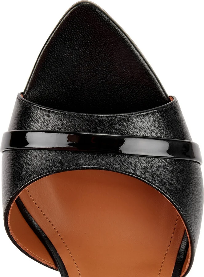 Malone Souliers Una 90 Black Leather Mules - Image 4