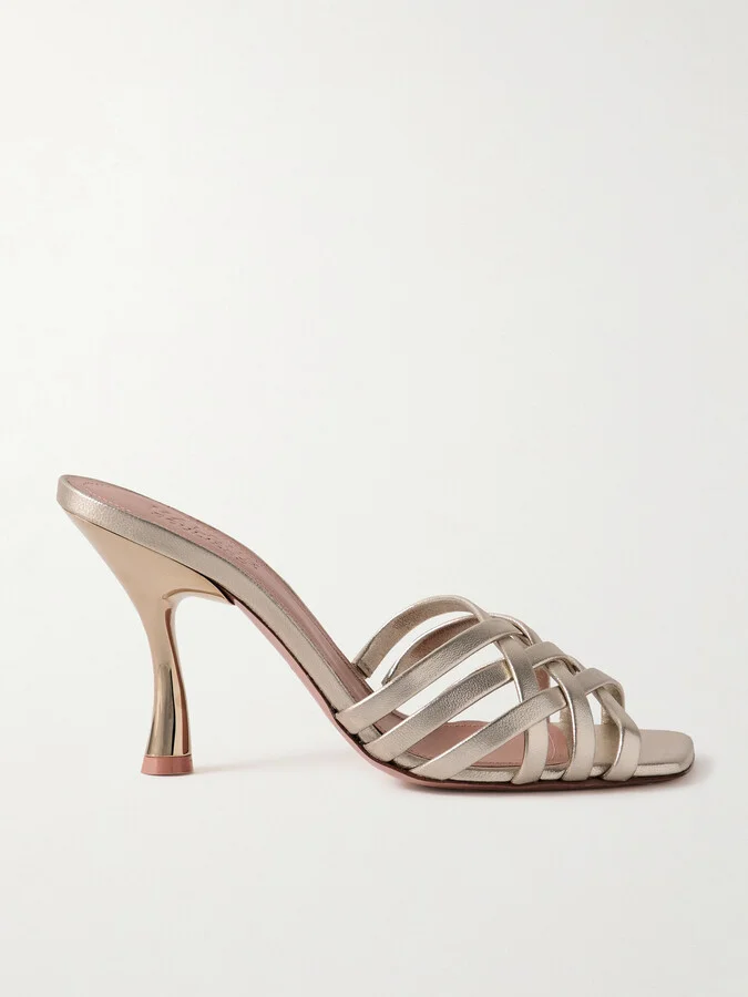 MALONE SOULIERS - West 90 Metallic Leather Sandals - Gold