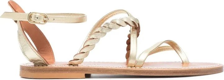 Malouine metallic strappy sandals