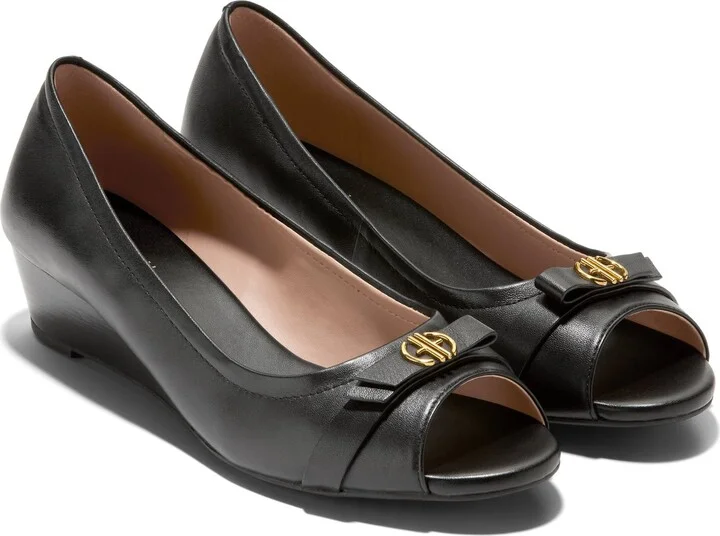 Malta Peep Toe Wedge Pump - Image 9