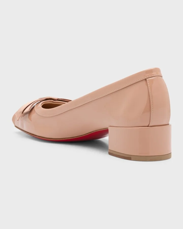Mamaflirt Patent Red Sole Ballerina Pumps - Image 2